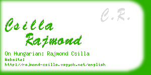 csilla rajmond business card